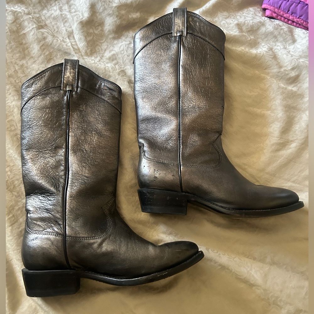 Frye Metallic Boots
